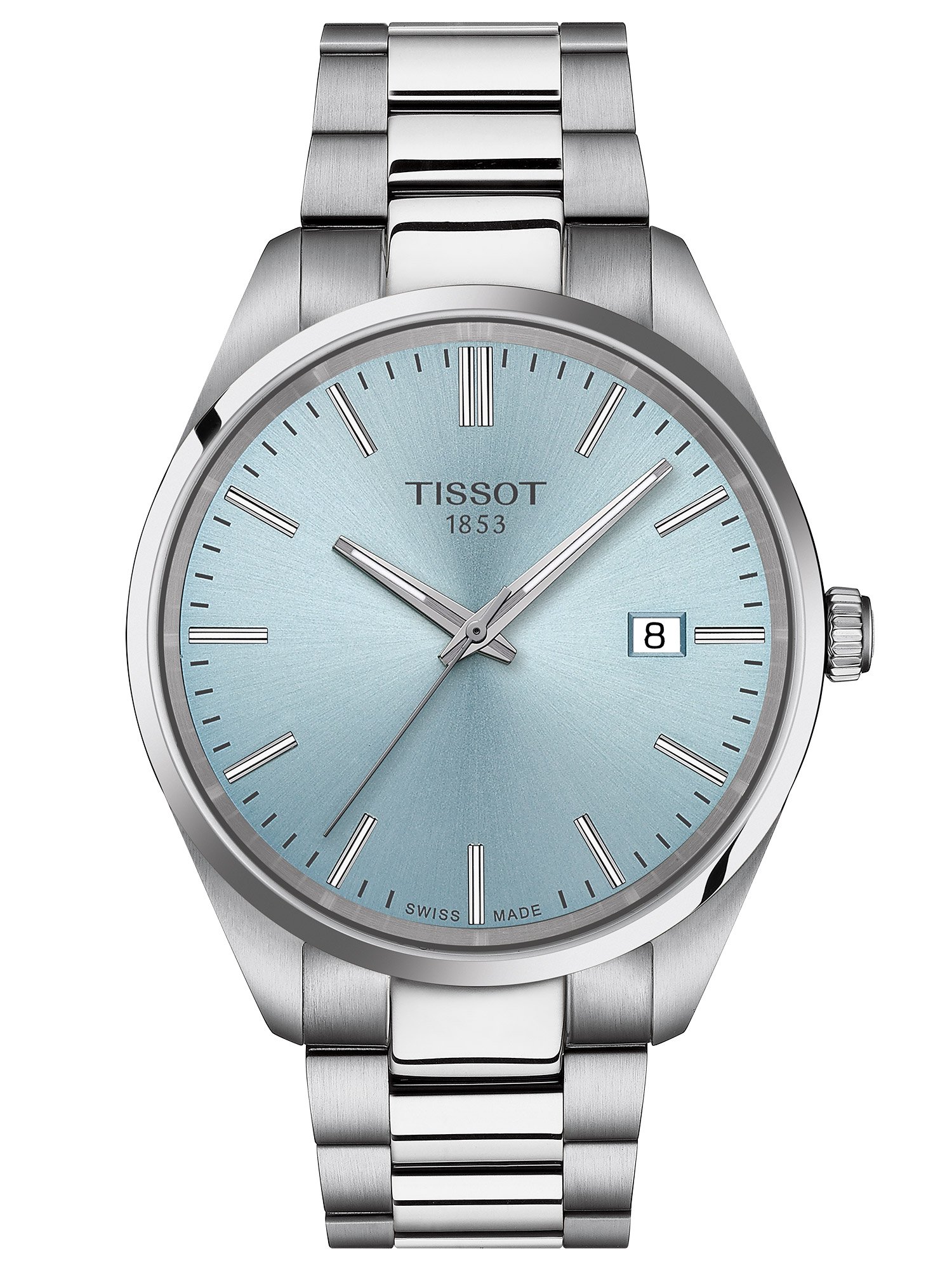 Tissot T150.410.11.351.00 Herrenuhr Quarz PR 100 Stahl/Hellblau