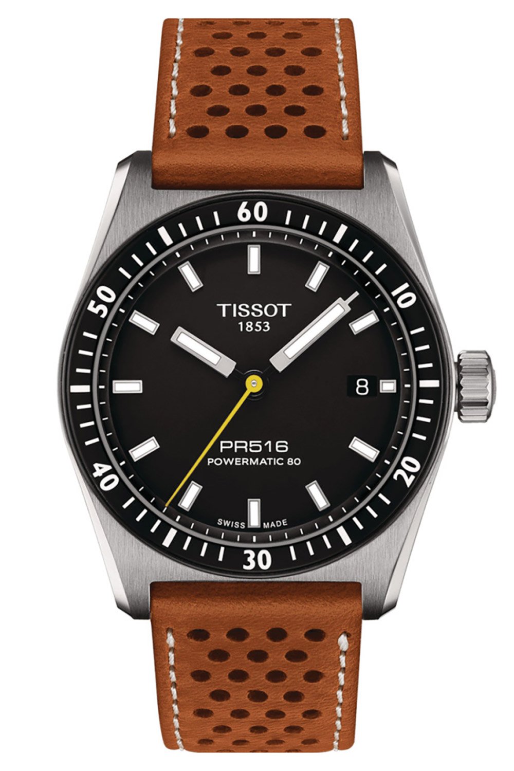 Tissot T149.407.16.051.00 Armbanduhr PR516 Powermatic 80 mit Lederband