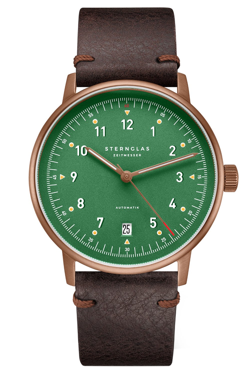 Sternglas S02-LMR19-VI17 Herrenuhr Automatik Lumatik Bronze Grün/Dunkelbraun