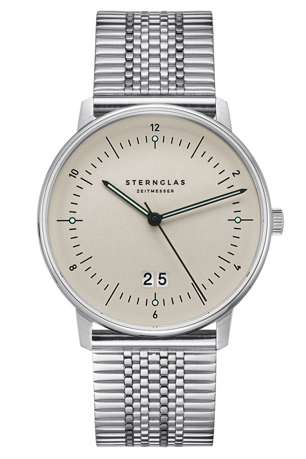 Sternglas S01-NAG26-ME08 Herrenuhr Naos Großdatum Alabaster Super Slim