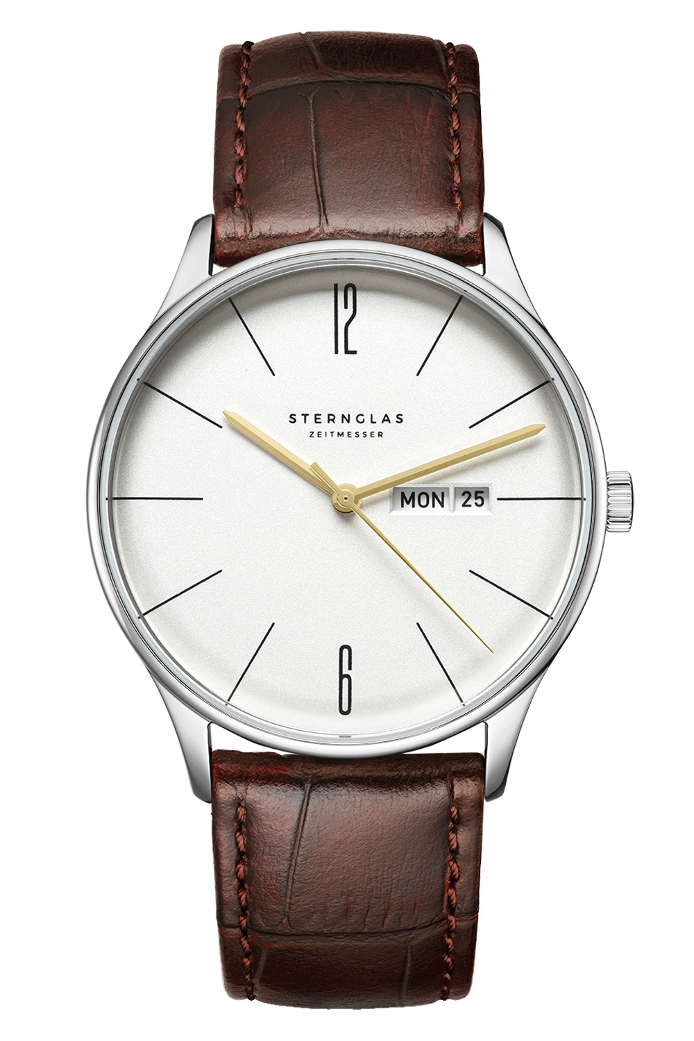 Sternglas S01-BE10-HE05 Herrenarmbanduhr Berlin Quarz Dunkelbraun