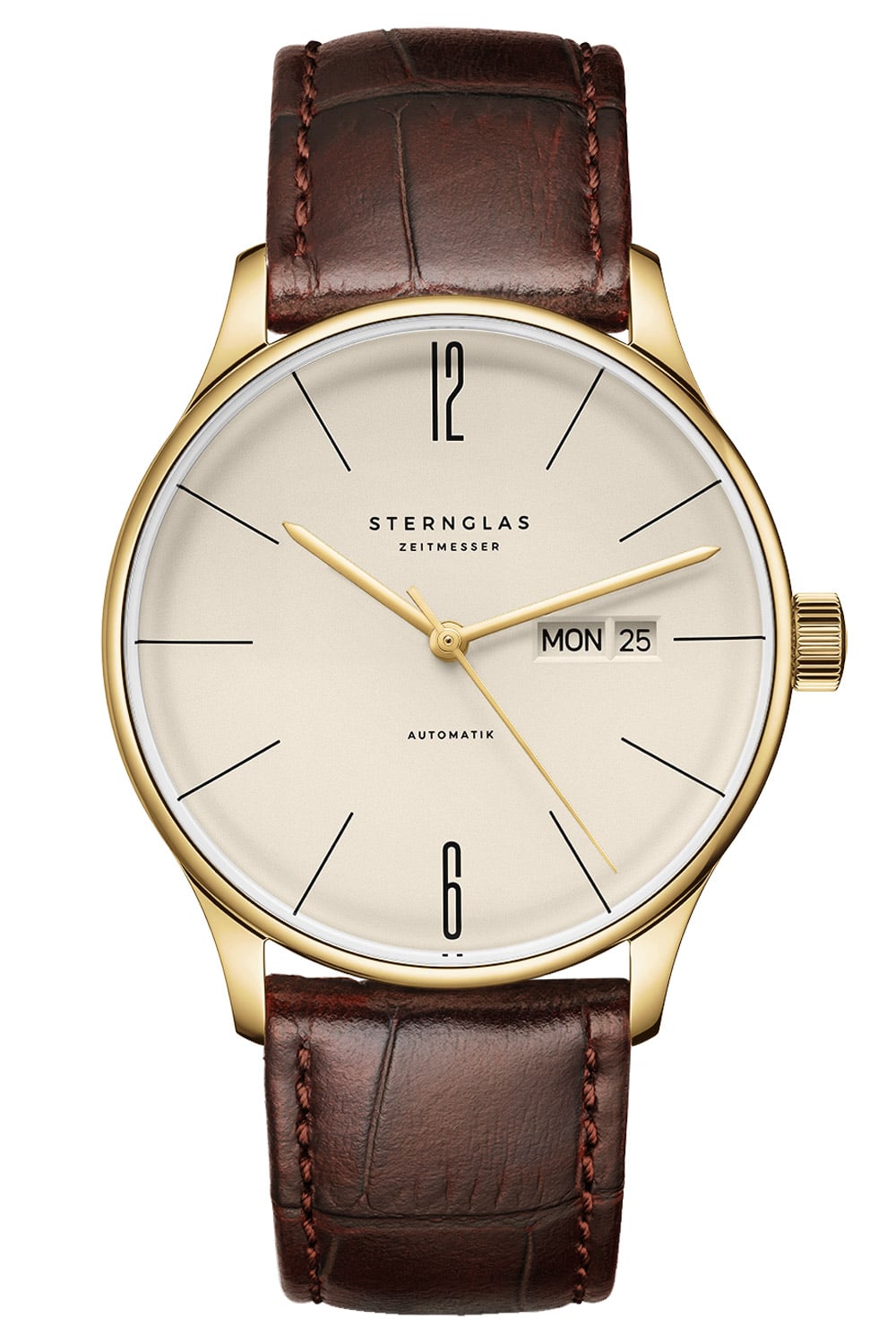 Sternglas S02-BE14-HE01 Herrenuhr Berlin Automatik Braun/Goldfarben