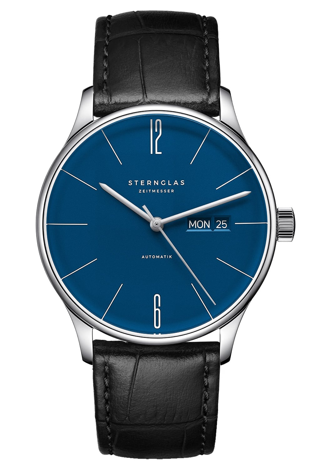 Sternglas S02-BE06-HE04 Herren-Armbanduhr Berlin Automatik Schwarz/Blau