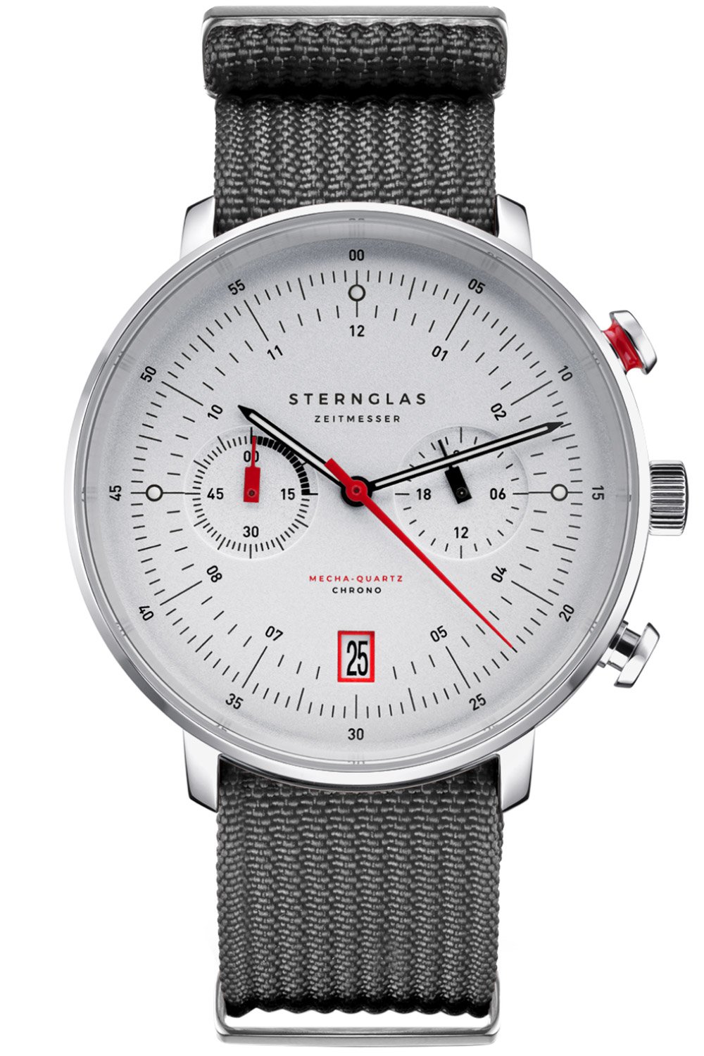 Sternglas S01-HC10-FI04 Herrenuhr Hamburg Chrono Silber