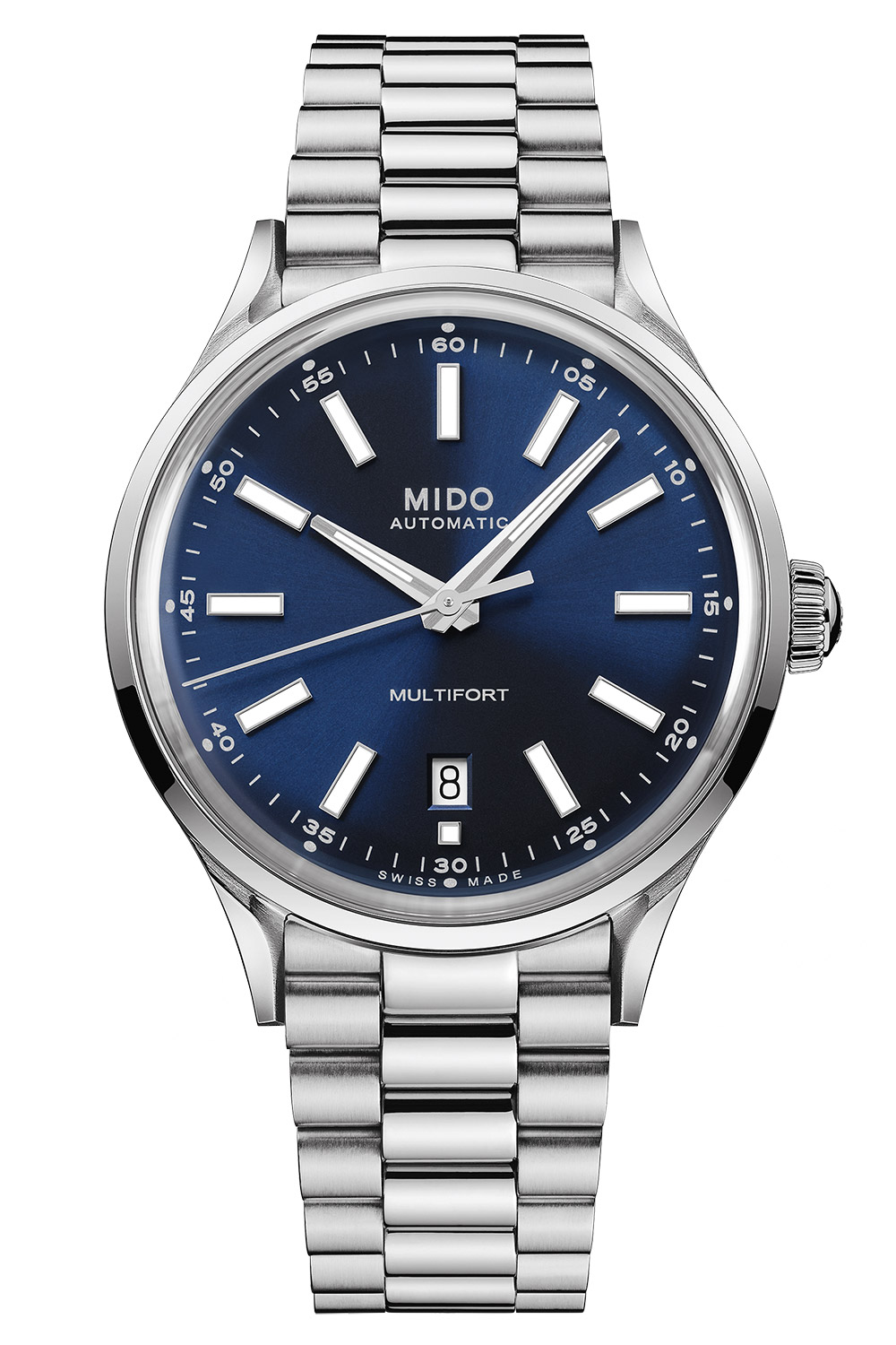 Mido M040.407.11.041.00 Herrenuhr Multifort Automatik Patrimony Blau