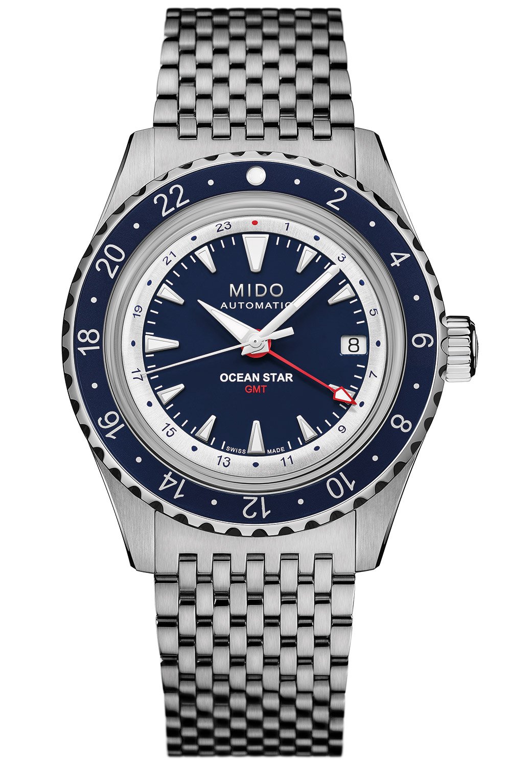 Mido M026.829.18.041.00 Herrenuhr Ocean Star GMT mit 2 Bändern