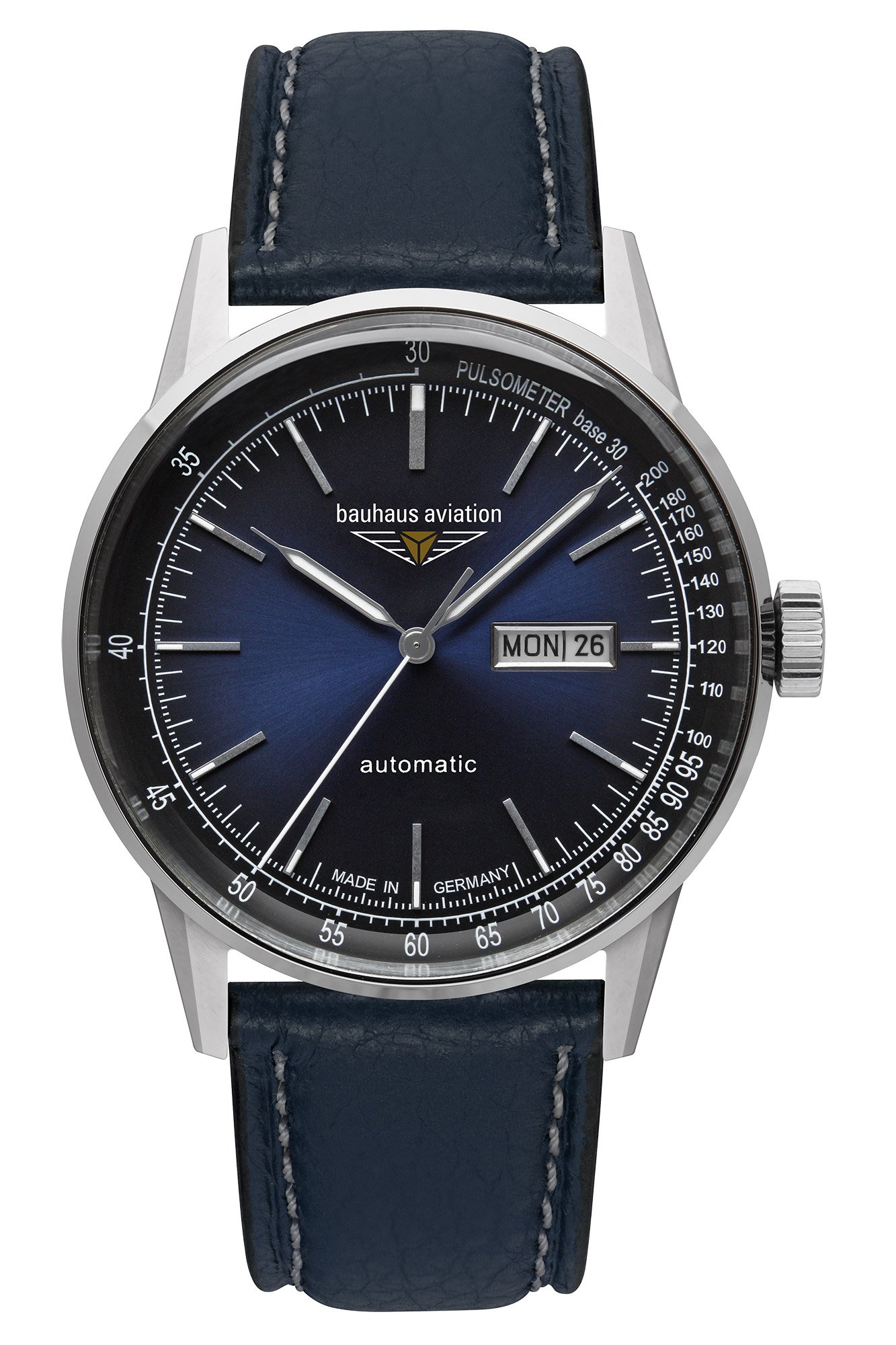 Bauhaus 2366-3 Herrenuhr Aviation Automatik Dunkelblau