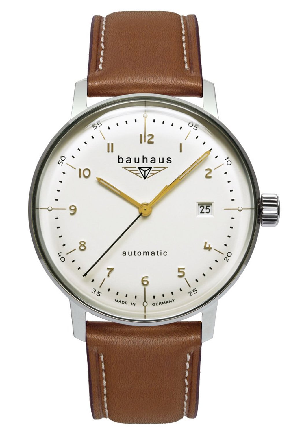 Bauhaus 2064-1 Herren-Armbanduhr Automatik mit Lederband Bauhaus 2064-1 Herren-Armbanduhr Automatik mit Lederband