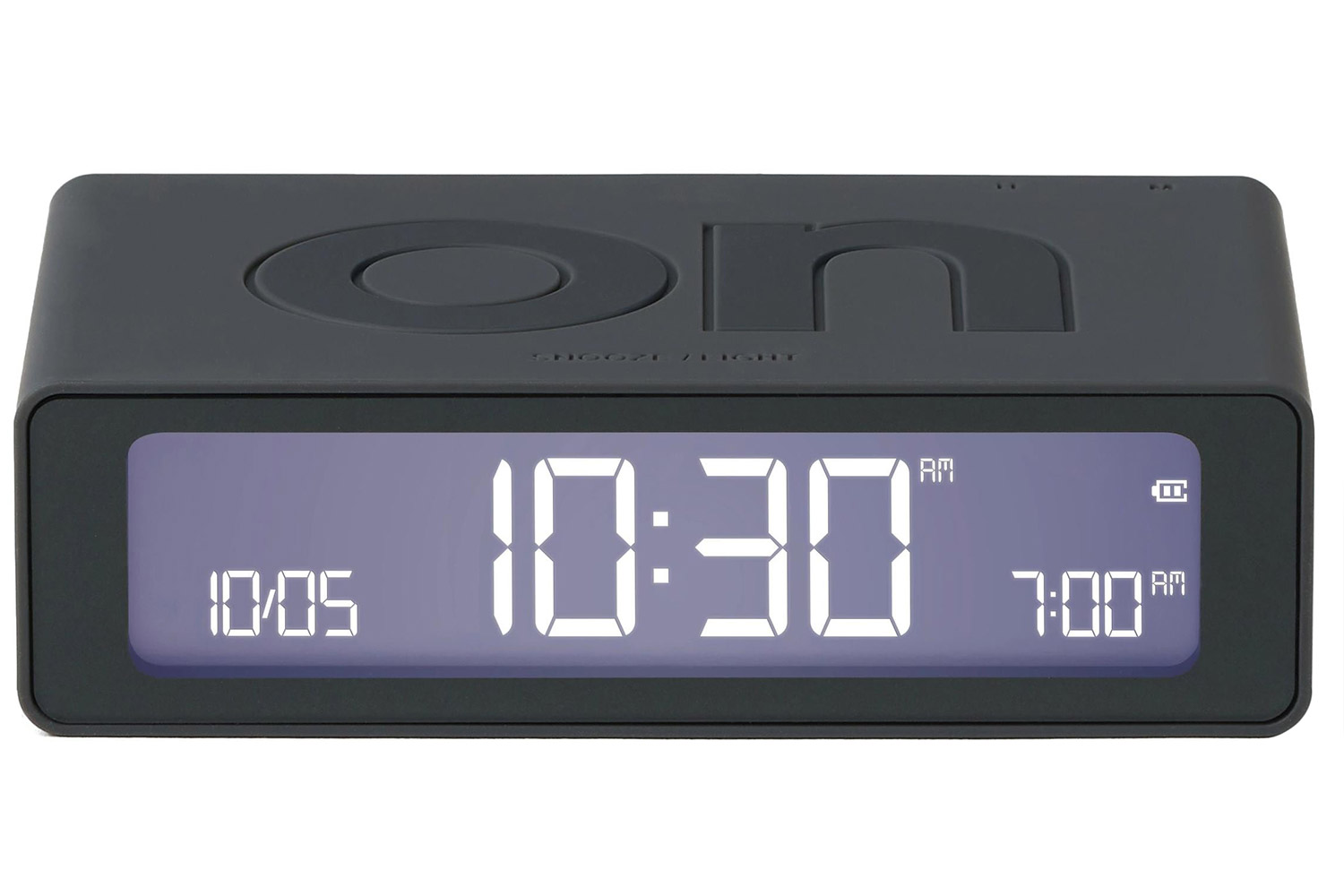 Lexon LR158G3 Digitalwecker Flip Mini Dunkelgrau Lexon LR158G3 Digitalwecker Flip Mini Dunkelgrau