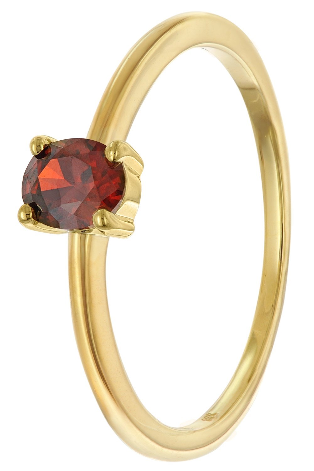 Acalee AC8814-16 Damenring 333 Gold (8k) Ovaler Zirkonia Granatrot