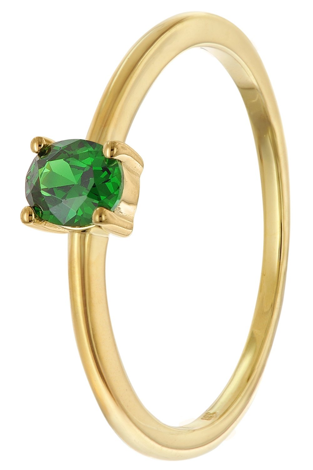 Acalee AC8814-11 Damenring 333 Gold (8k) Ovaler Zirkonia Grün