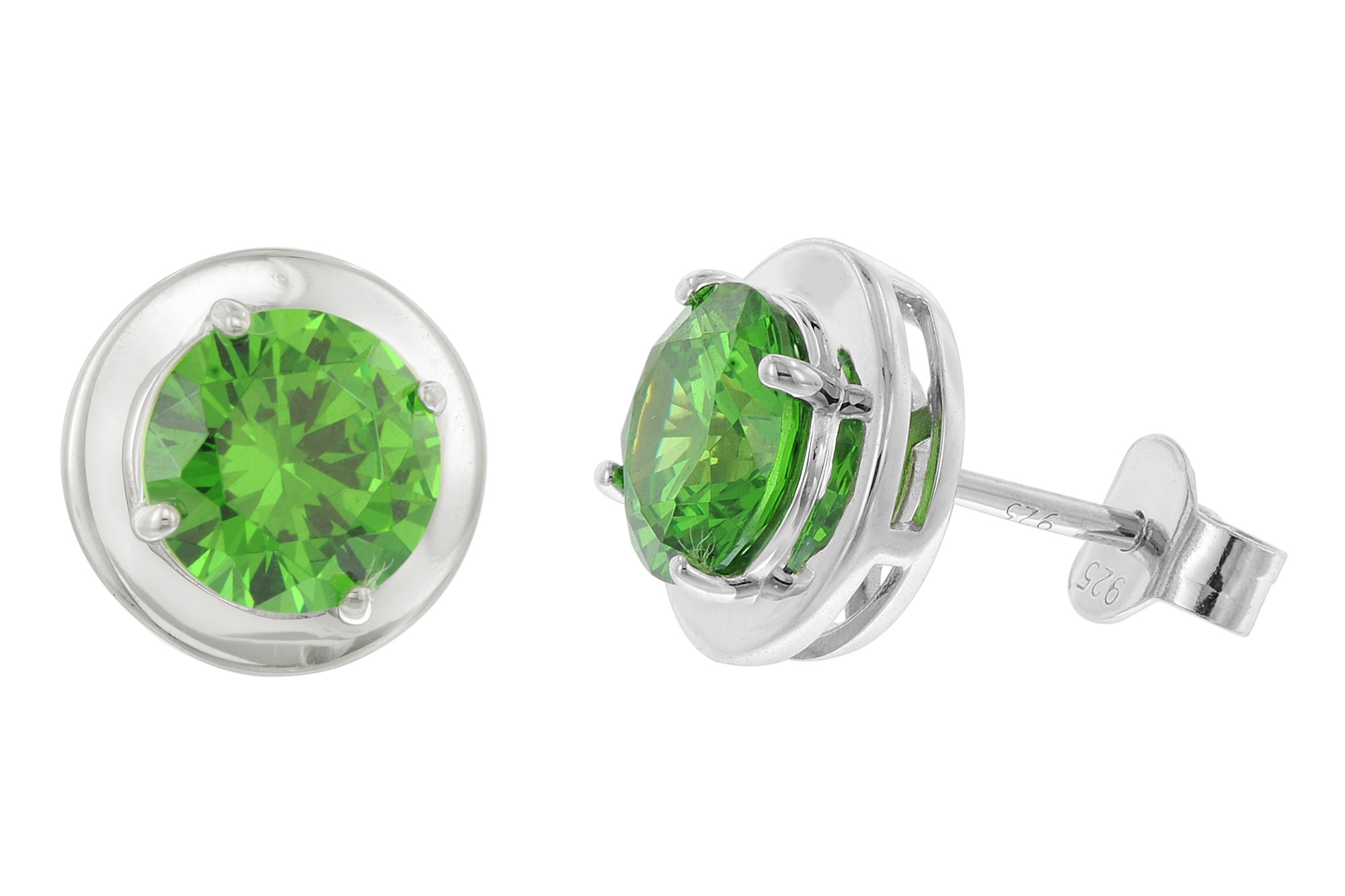 Acalee 70-1049-11 Damen-Ohrringe 925 Silber Ohrstecker Zirkonia Smaragdgrün Acalee 70-1049-11 Damen-Ohrringe 925 Silber Ohrstecker Zirkonia Smaragdgrün