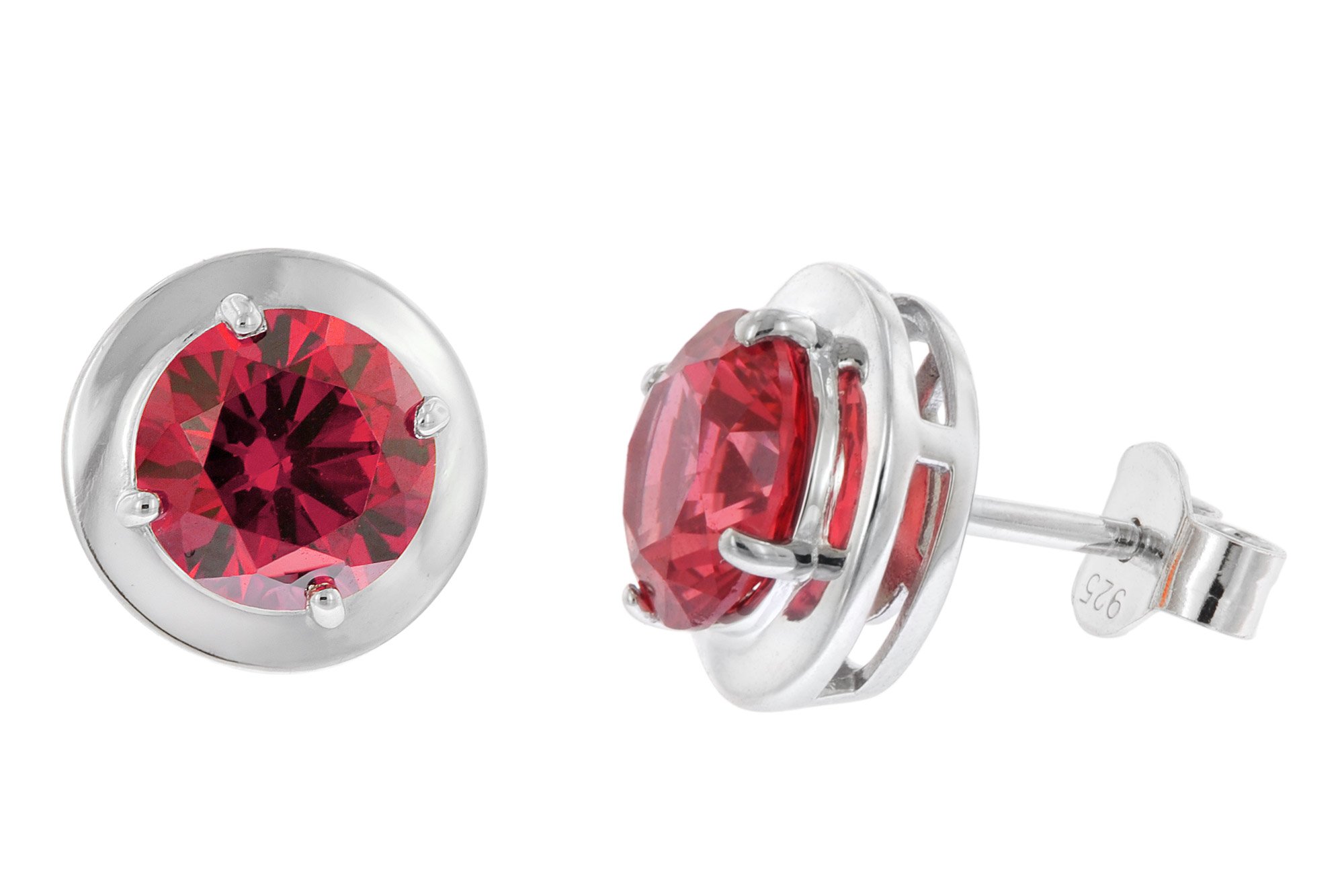 Acalee 70-1049-07 Damen-Ohrringe 925 Silber Zirkonia-Ohrstecker Rubinrot Acalee 70-1049-07 Damen-Ohrringe 925 Silber Zirkonia-Ohrstecker Rubinrot