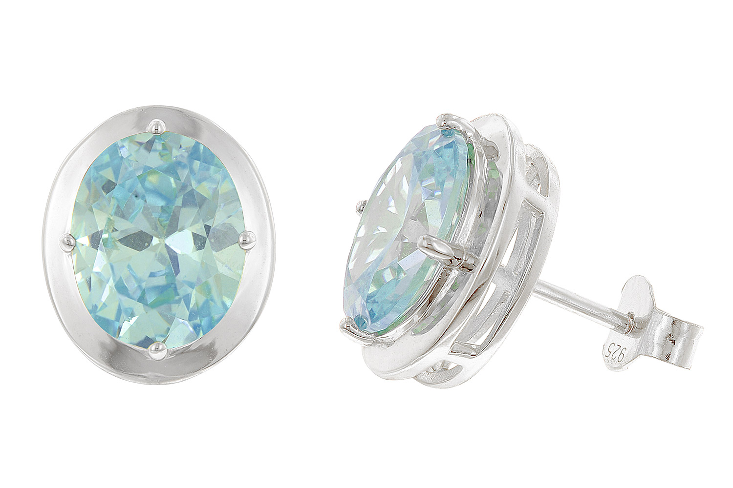 Acalee 70-1051-03 Damen-Ohrringe 925 Silber Zirkonia-Ohrstecker Swiss Blau Acalee 70-1051-03 Damen-Ohrringe 925 Silber Zirkonia-Ohrstecker Swiss Blau