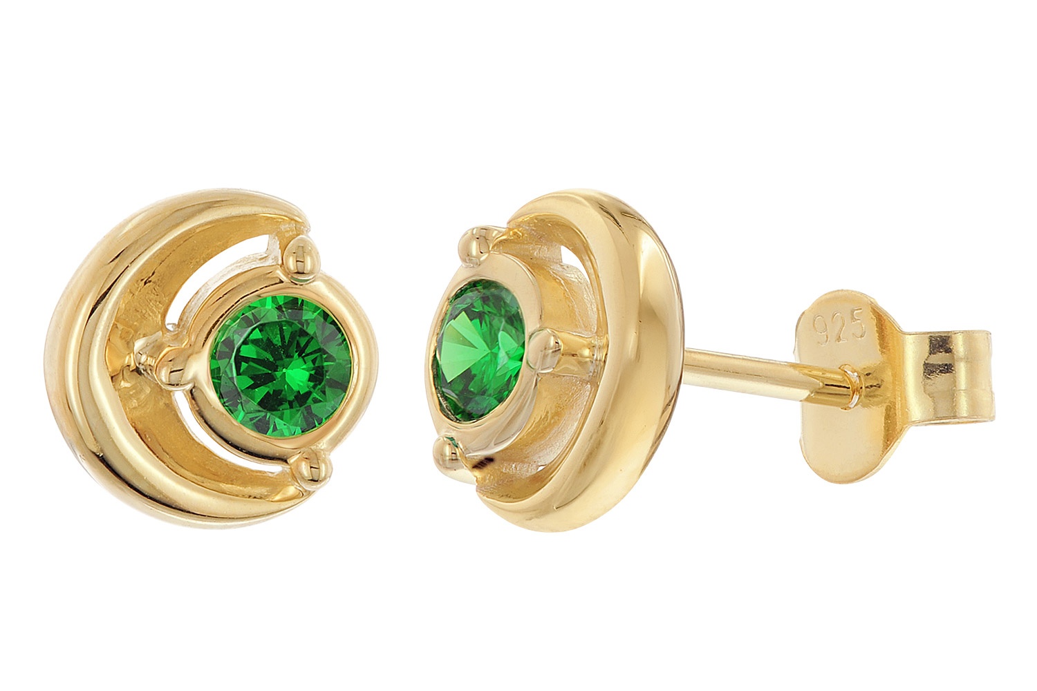 Acalee AC8894-12 Damen Ohrringe 925 Silber Vergoldet Zirkonia Arctic-Grün Acalee AC8894-12 Damen Ohrringe 925 Silber Vergoldet Zirkonia Arctic-Grün