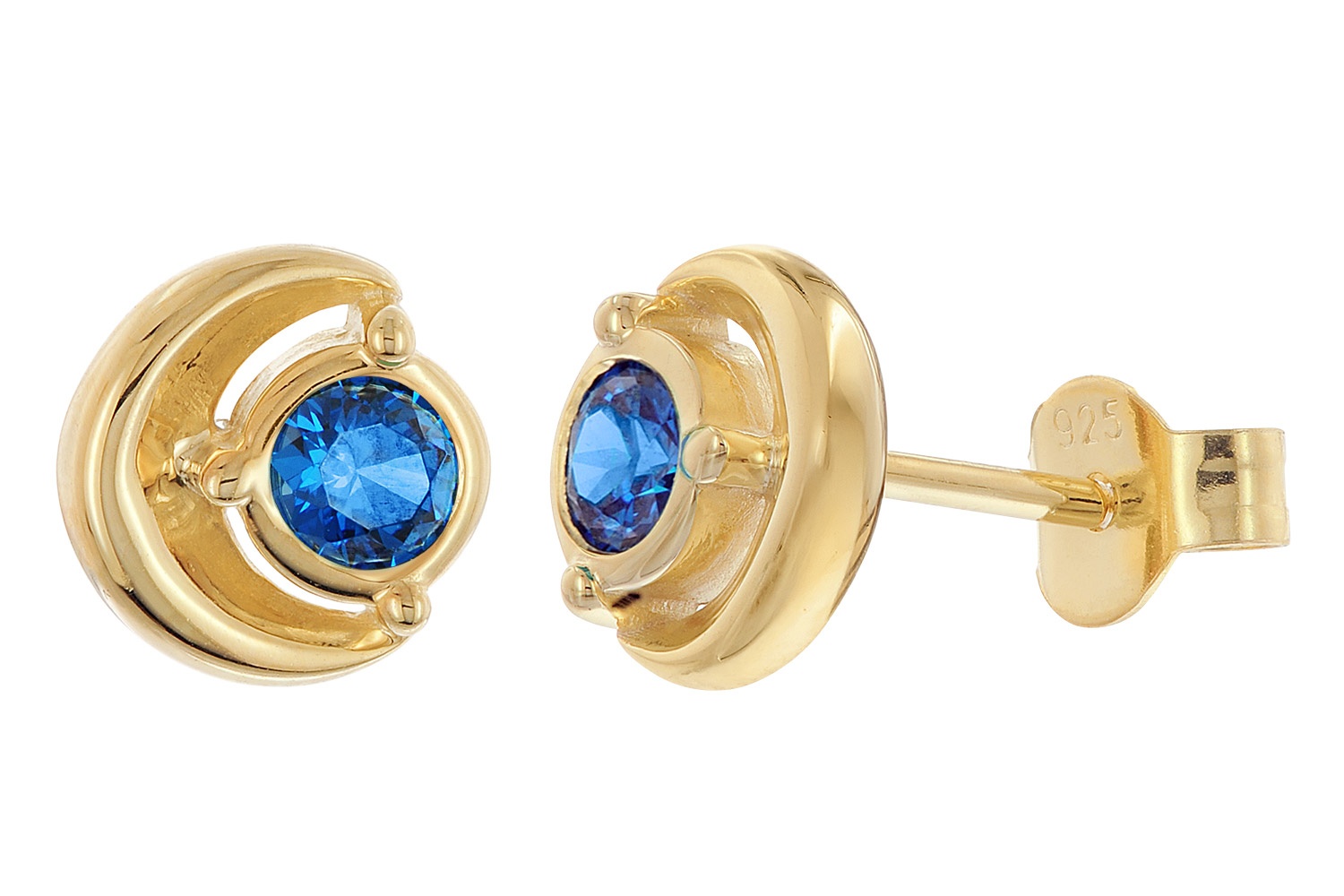 Acalee AC8894-05 Damen Ohrstecker 925 Silber Vergoldet Zirkonia Saphir-Blau Acalee AC8894-05 Damen Ohrstecker 925 Silber Vergoldet Zirkonia Saphir-Blau