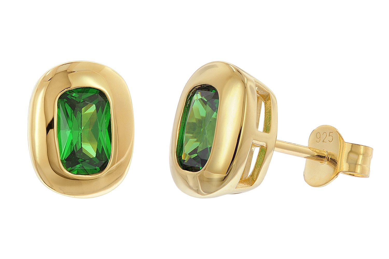 Acalee AC8952-11 Damen-Ohrstecker 925 Silber Vergoldet Zirkonia Smaragdgrün Acalee AC8952-11 Damen-Ohrstecker 925 Silber Vergoldet Zirkonia Smaragdgrün