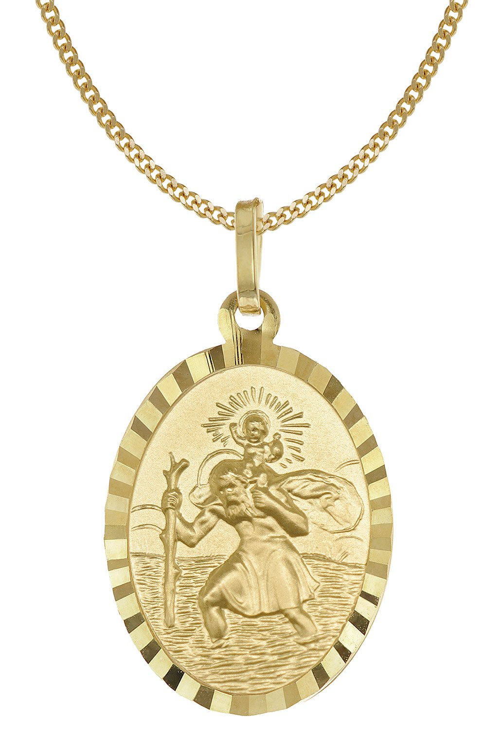 Acalee Halskette mit Christophorus Anhänger Gold 333/8K Schmuckset 50-1022  • uhrcenter