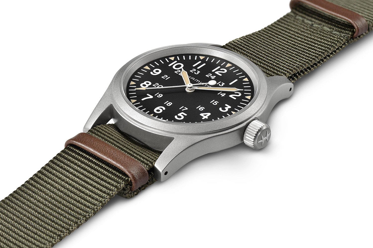Hamilton Wristwatch Khaki Field Mechanical 38 mm Green/Black 