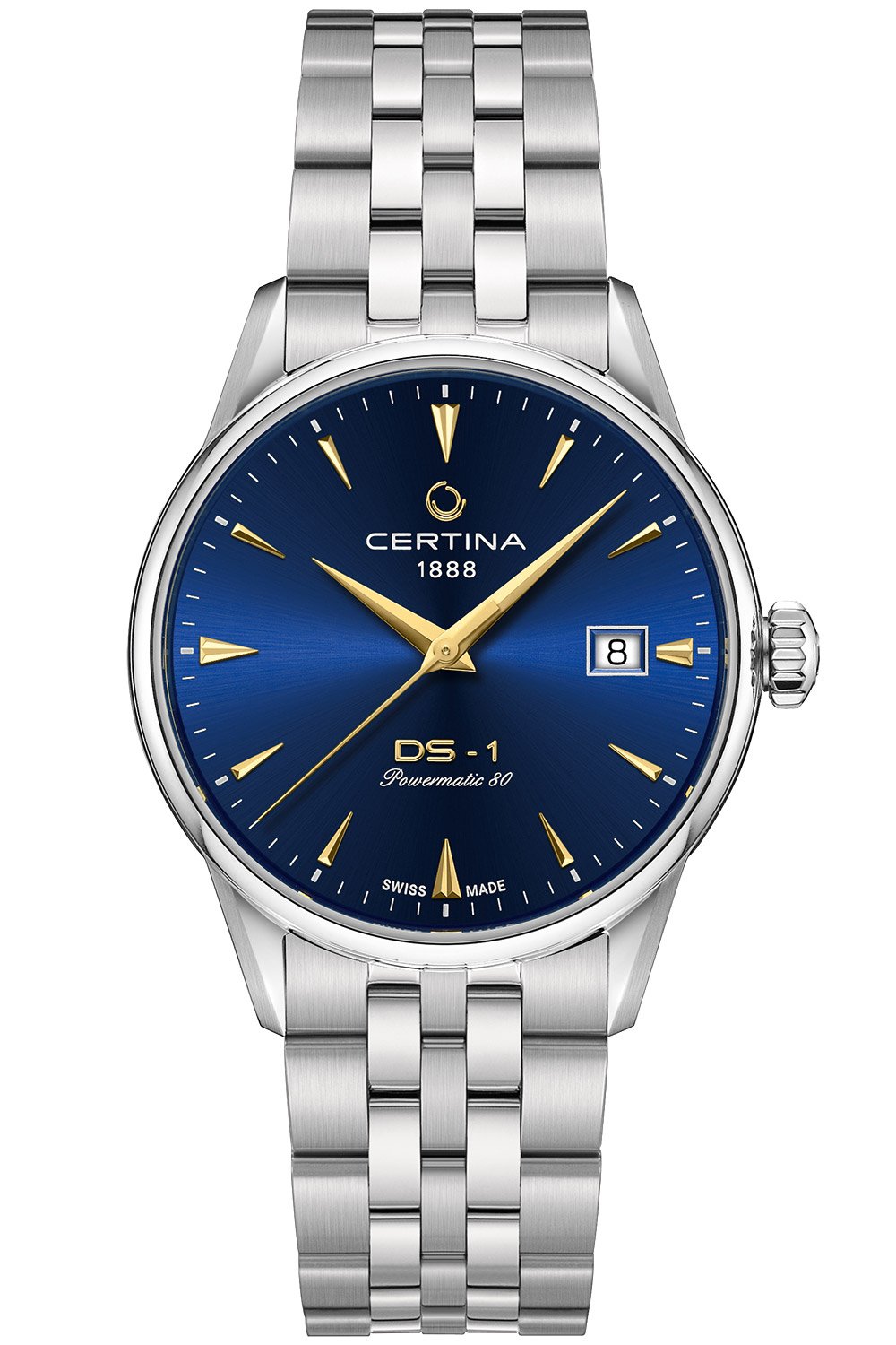 Certina C029.207.11.041.00 Herrenuhr Automatik DS-1 Stahl/Blau 38 mm