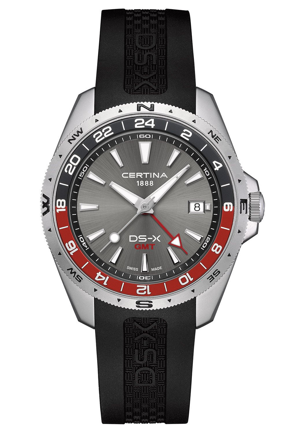Certina C047.452.17.081.01 Herrenuhr Quarz DS-X GMT Schwarz