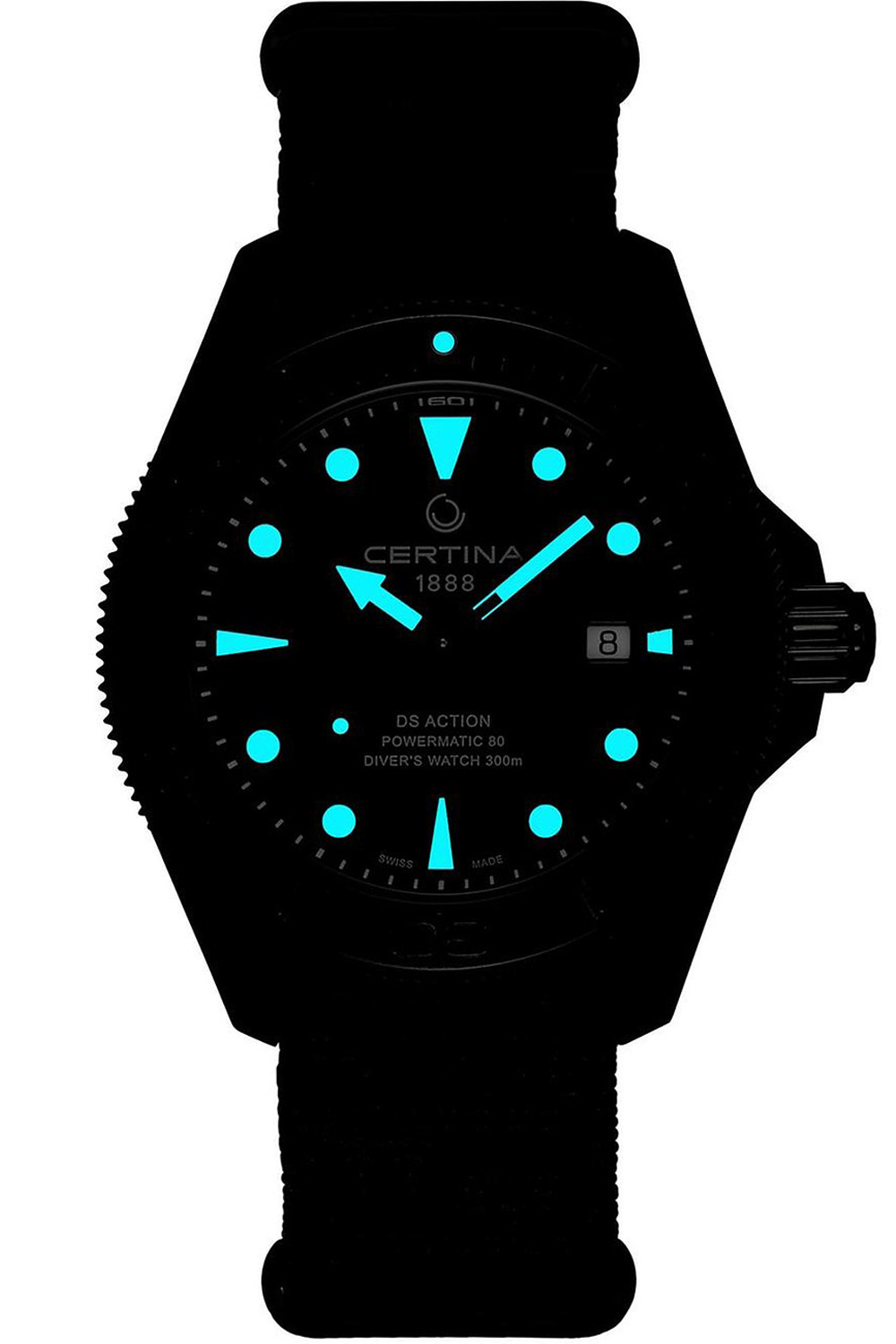 Certina aqua ds sales action diver powermatic 80