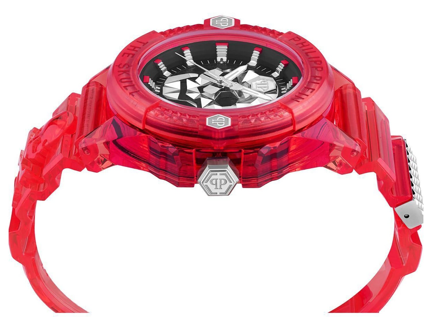 Philipp Plein Unisex Wristwatch The $kull Synthetic Red PWWAA0223