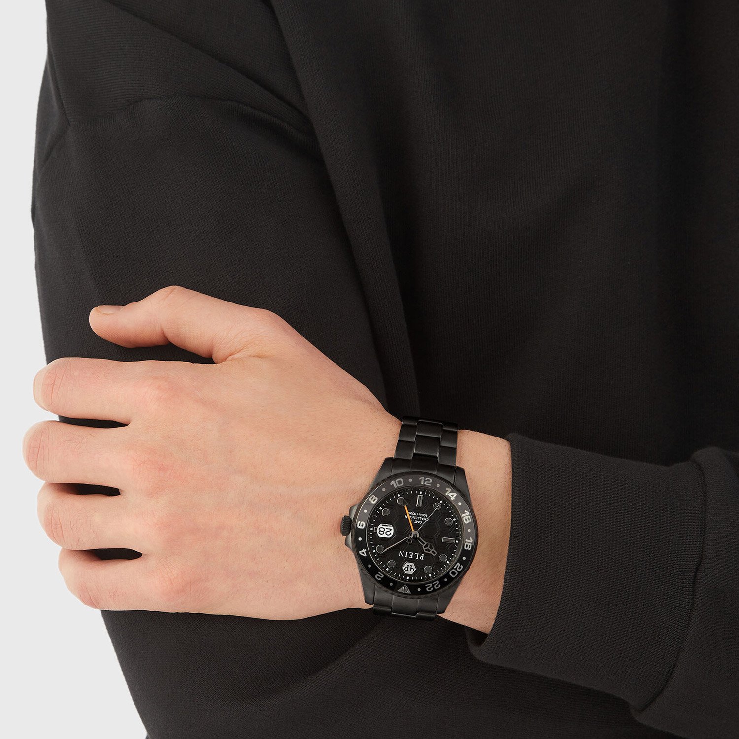 Philipp Plein Herrenuhr GMT-I Challenger Schwarz PWYBA0923 • uhrcenter