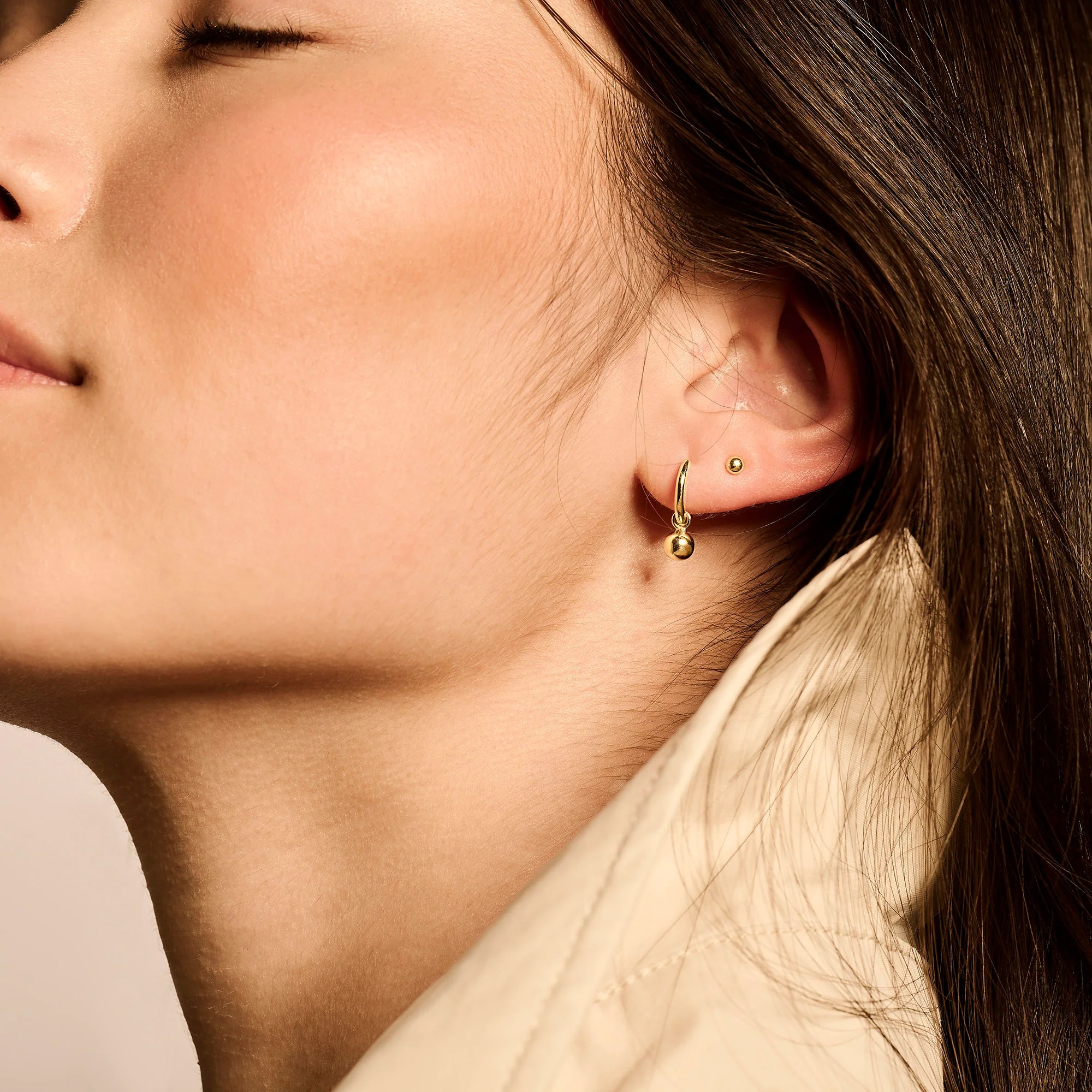 Blush Hoop Earring Pendants Yellow Gold 585 9062YGO • uhrcenter