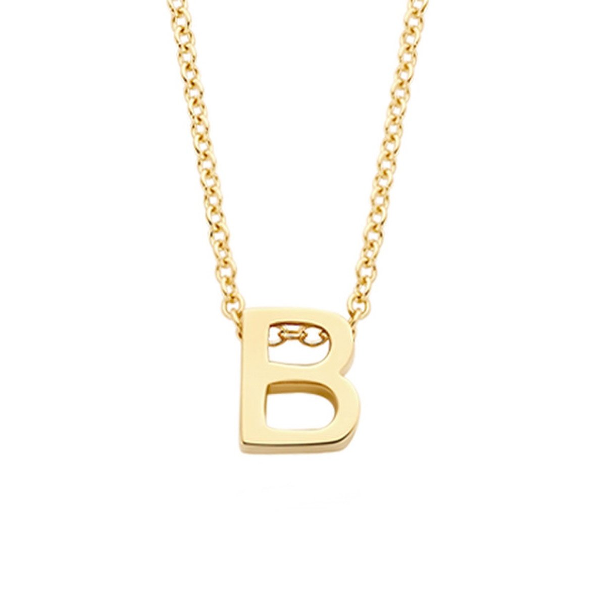 Blush 3155YGO_B Damen-Kette 585 Gold Buchstabe B