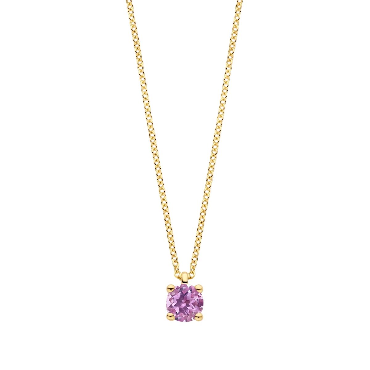 Blush 3200YPA Damen-Kette 585 Gold mit Rosa Amethyst