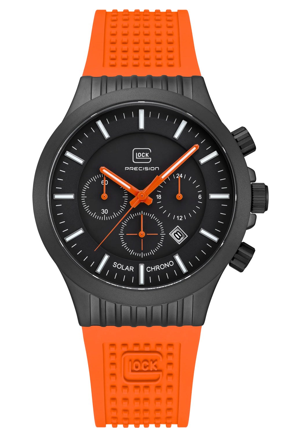 Glock GW-39-1-24 Herrenuhr Solar Titan Chronograph Orange/Schwarz Glock GW-39-1-24 Herrenuhr Solar Titan Chronograph Orange/Schwarz