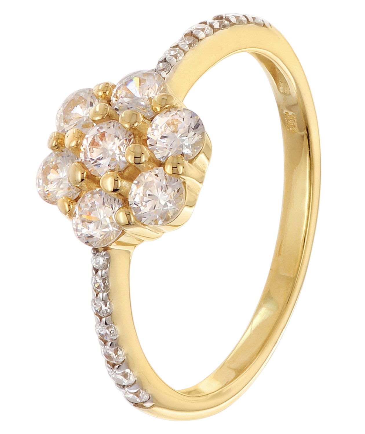 GLIZZ GL8550 Damenring mit Zirkonia Blüte Gold 333 / 8K GLIZZ GL8550 Damenring mit Zirkonia Blüte Gold 333 / 8K