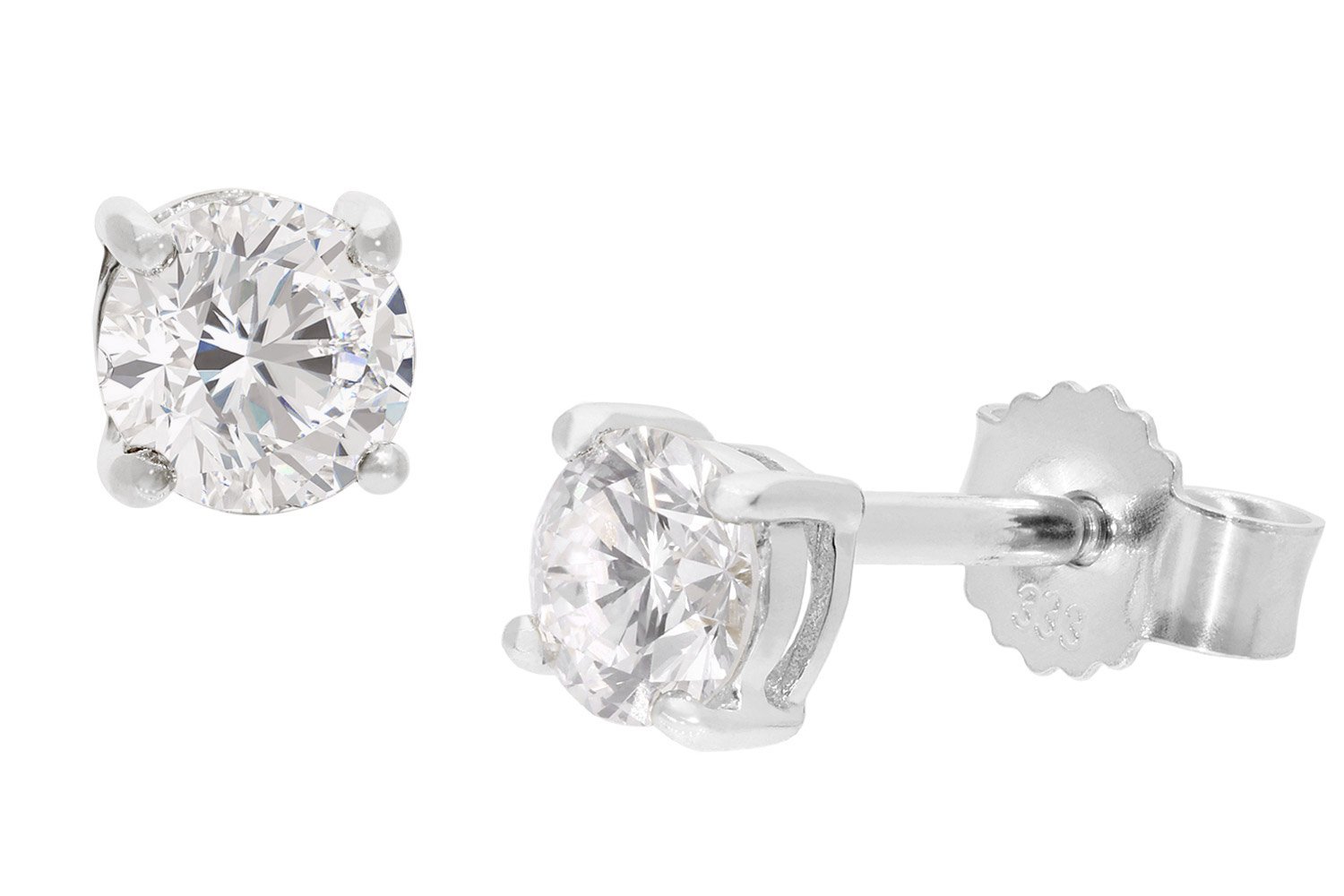 GLIZZ GL1073 Lab Grown Diamant-Ohrringe 0,50 ct Weißgold 333 Ohrstecker