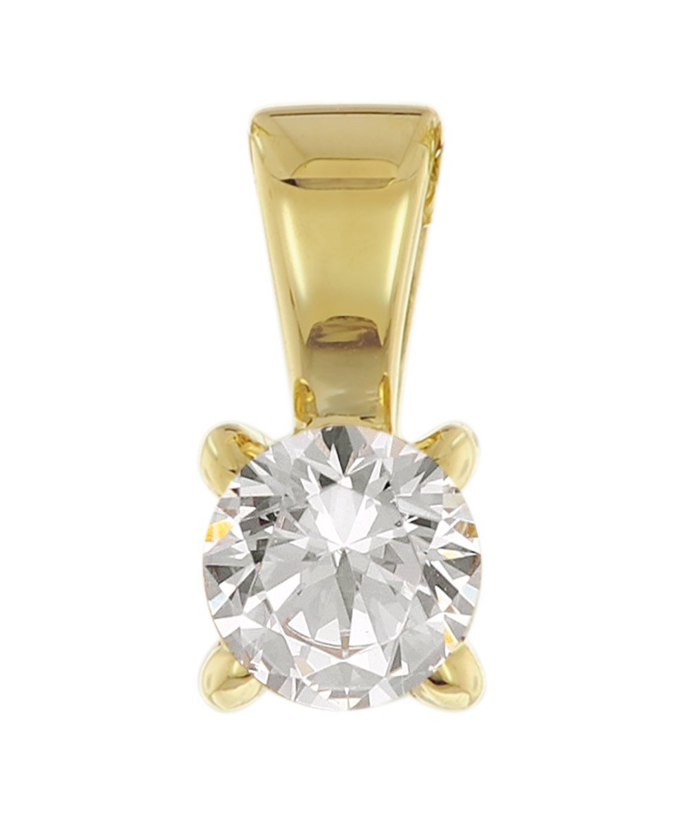 GLIZZ GL1068 Brillant-Anhänger Mit Lab Grown Diamant 0,25 Karat 333 Gelbgold