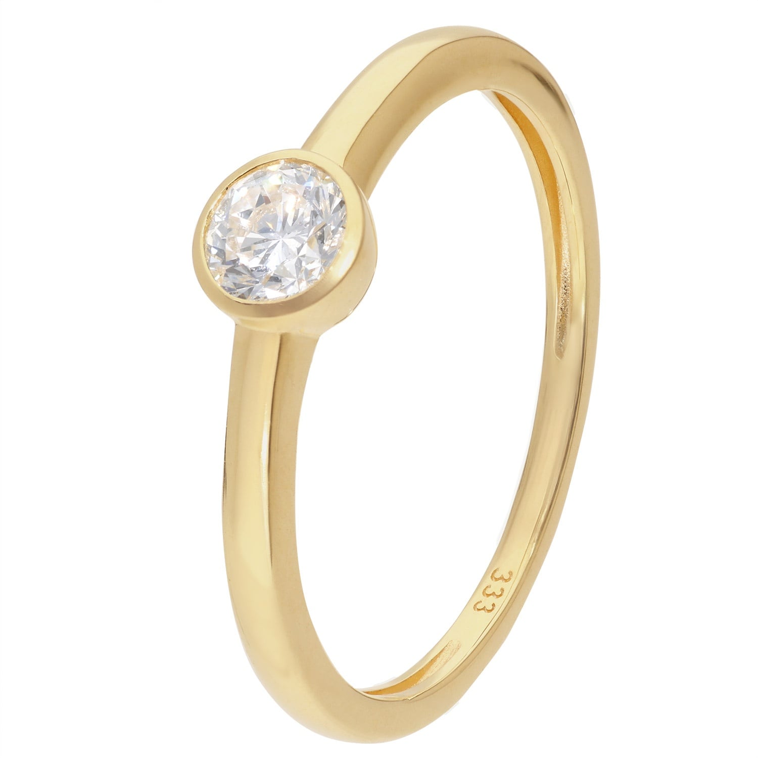 GLIZZ GL1462 Damenring mit Lab Grown Diamant 0,25 ct. Gold 333 Brillantring