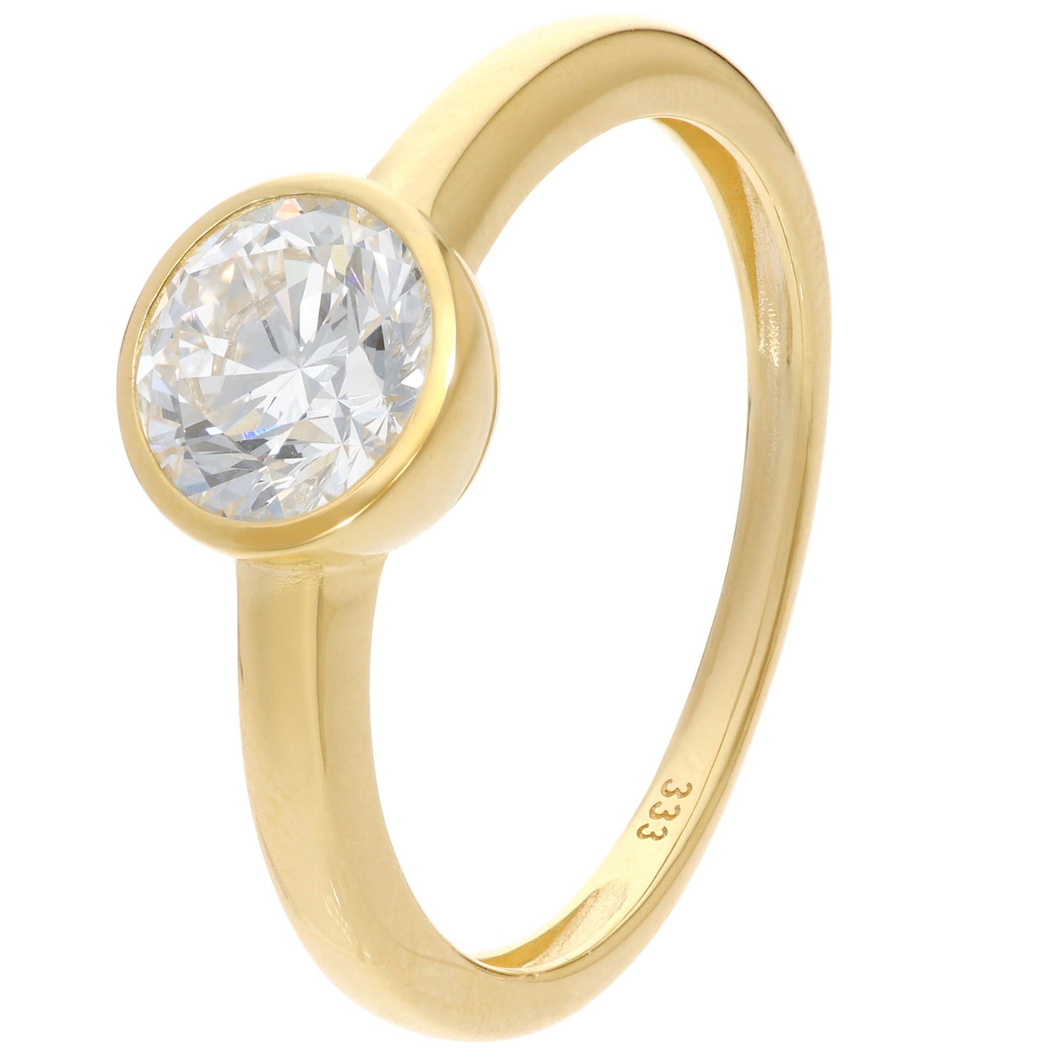 GLIZZ GL1472 Damenring Gold 333 mit Lab Grown Diamant 1,0 ct. Brillantring
