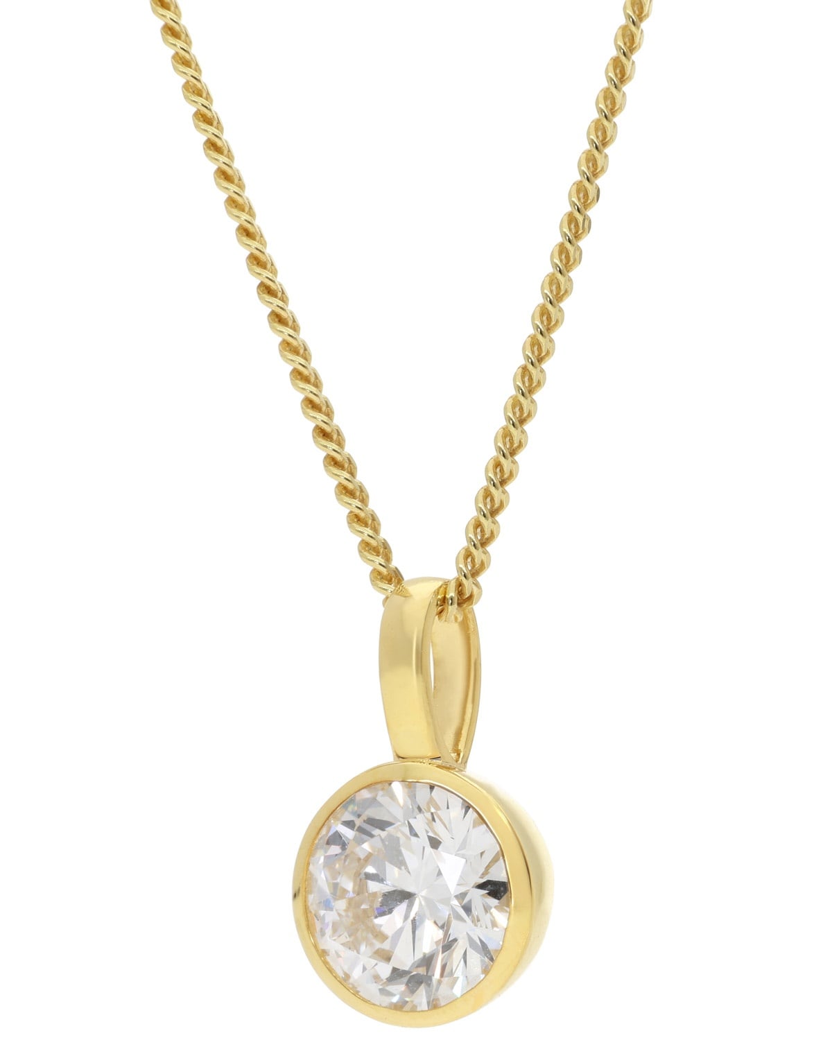 GLIZZ GL1460 Anhänger Gold 333 Lab Grown Diamant 1,0 ct + vergoldete Kette GLIZZ GL1460 Anhänger Gold 333 Lab Grown Diamant 1,0 ct + vergoldete Kette