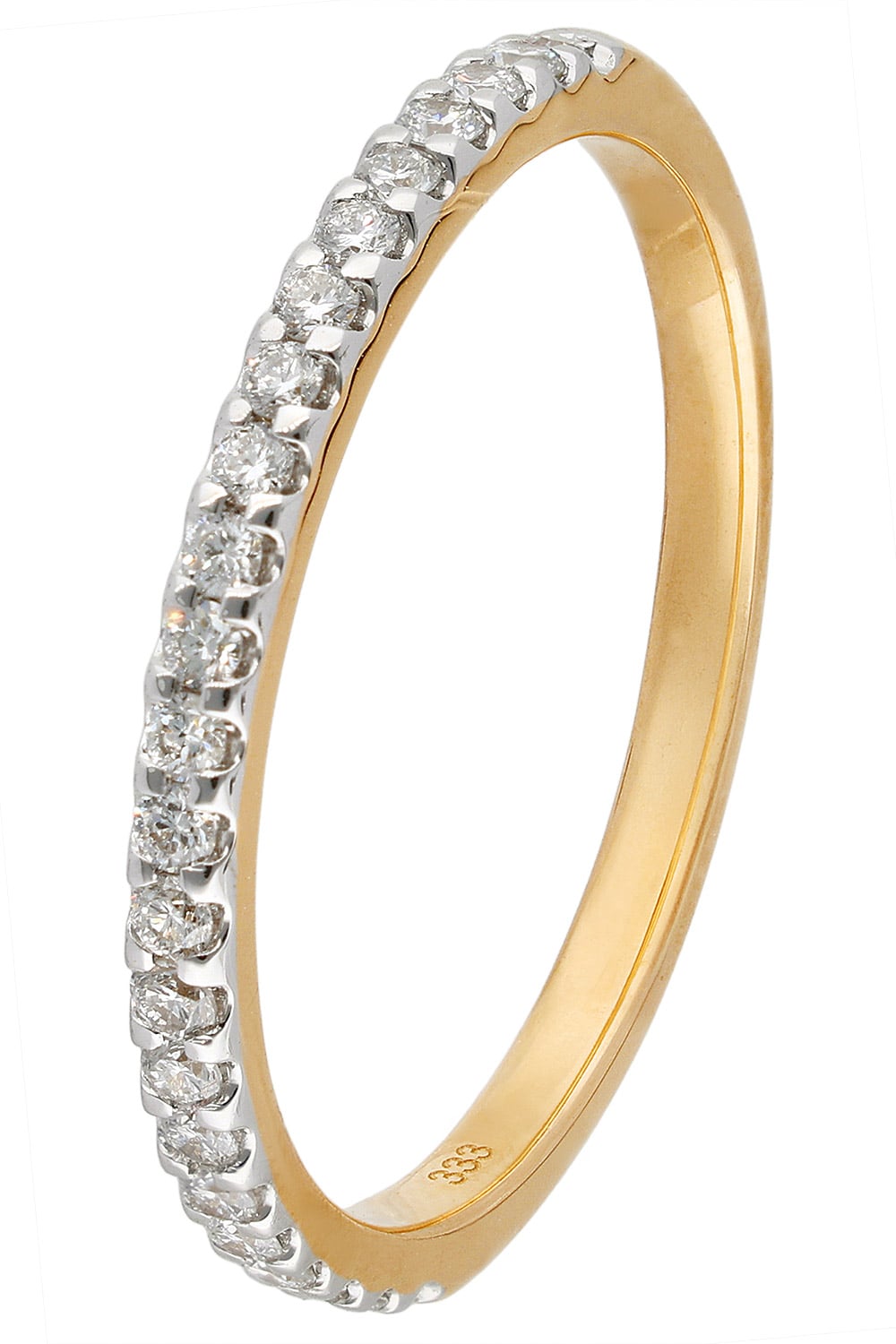 GLIZZ GL1274 Damenring 333 Gold mit Labor-gezüchteten Diamanten
