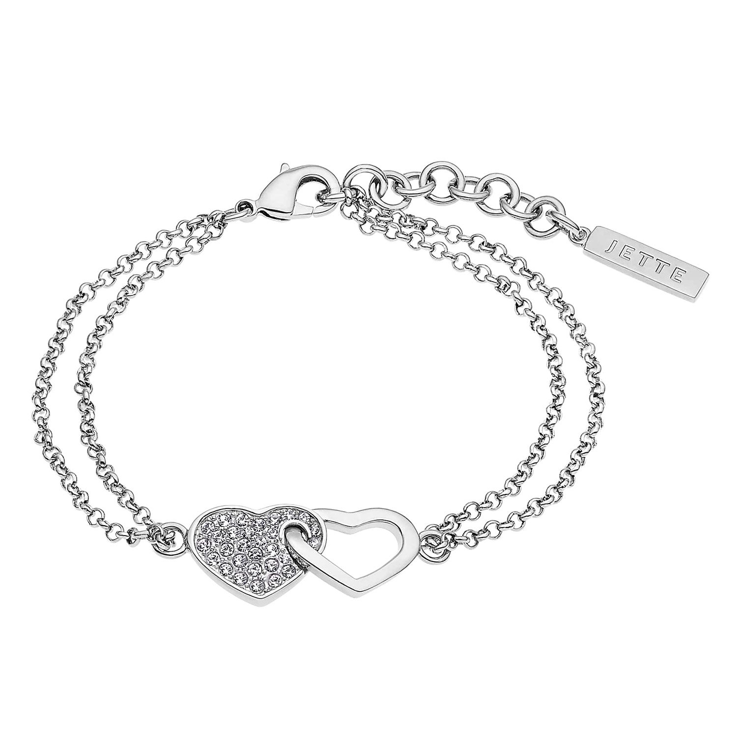 Jette 87369072 Damen-Armband Herz Beloved 925 Silber