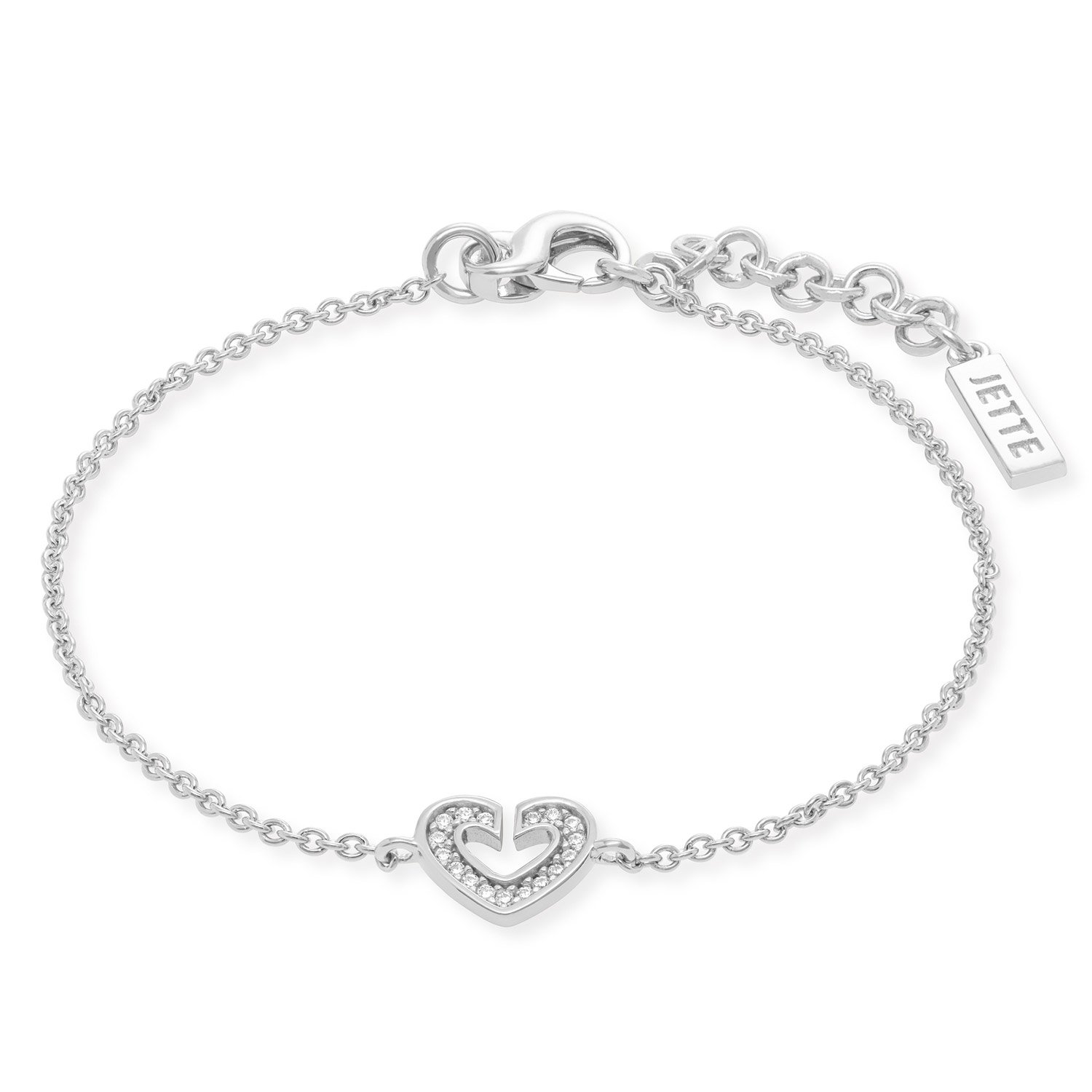 Jette 88494598 Damen-Armband Herz Sacred Heart 925 Silber