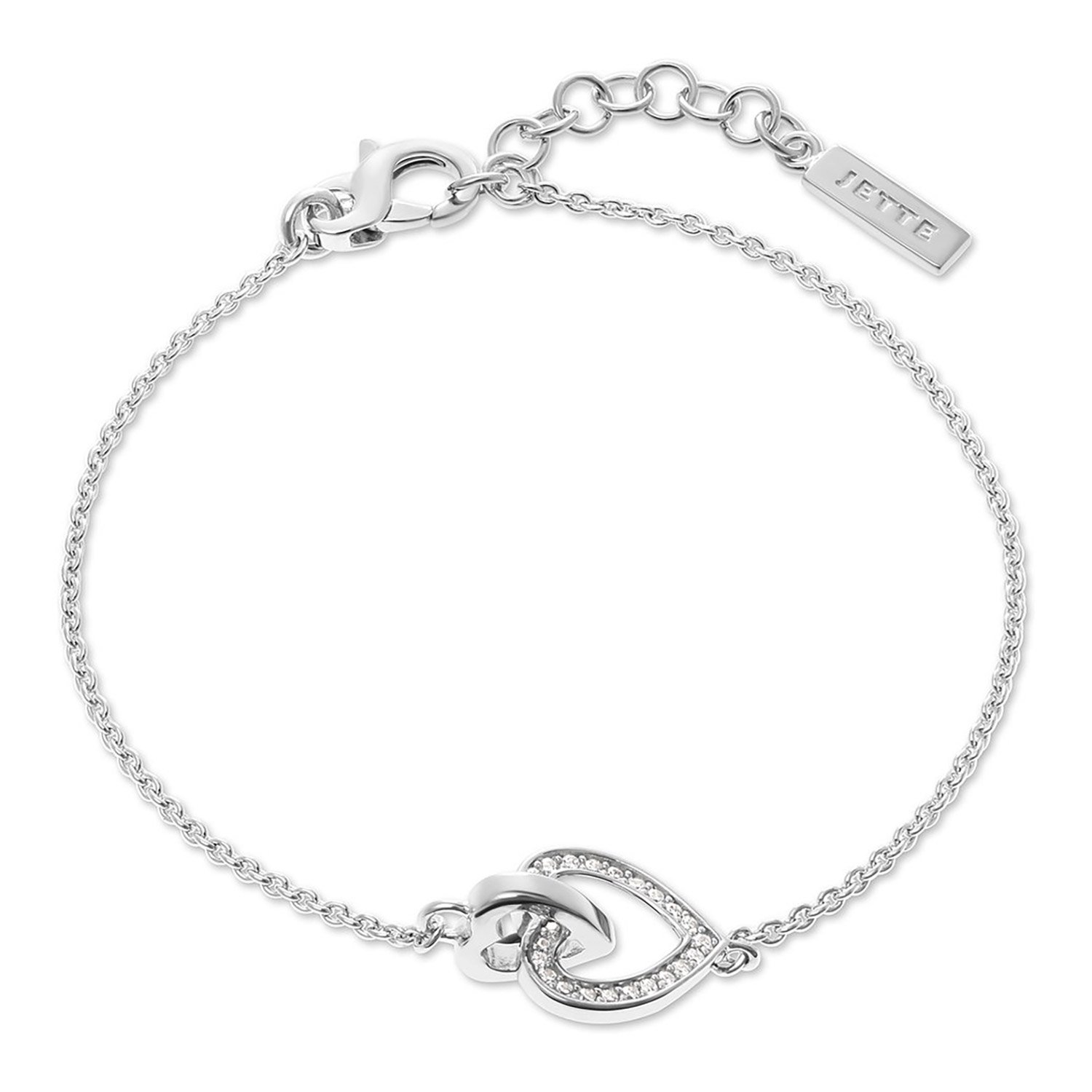 Jette 88601394 Damen-Armband Herz Strong Heart 925 Silber