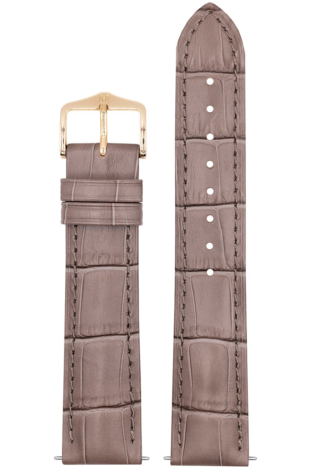 Hirsch 01028137-1-20 Leder-Armband für Uhren Duke M 20 mm Taupe