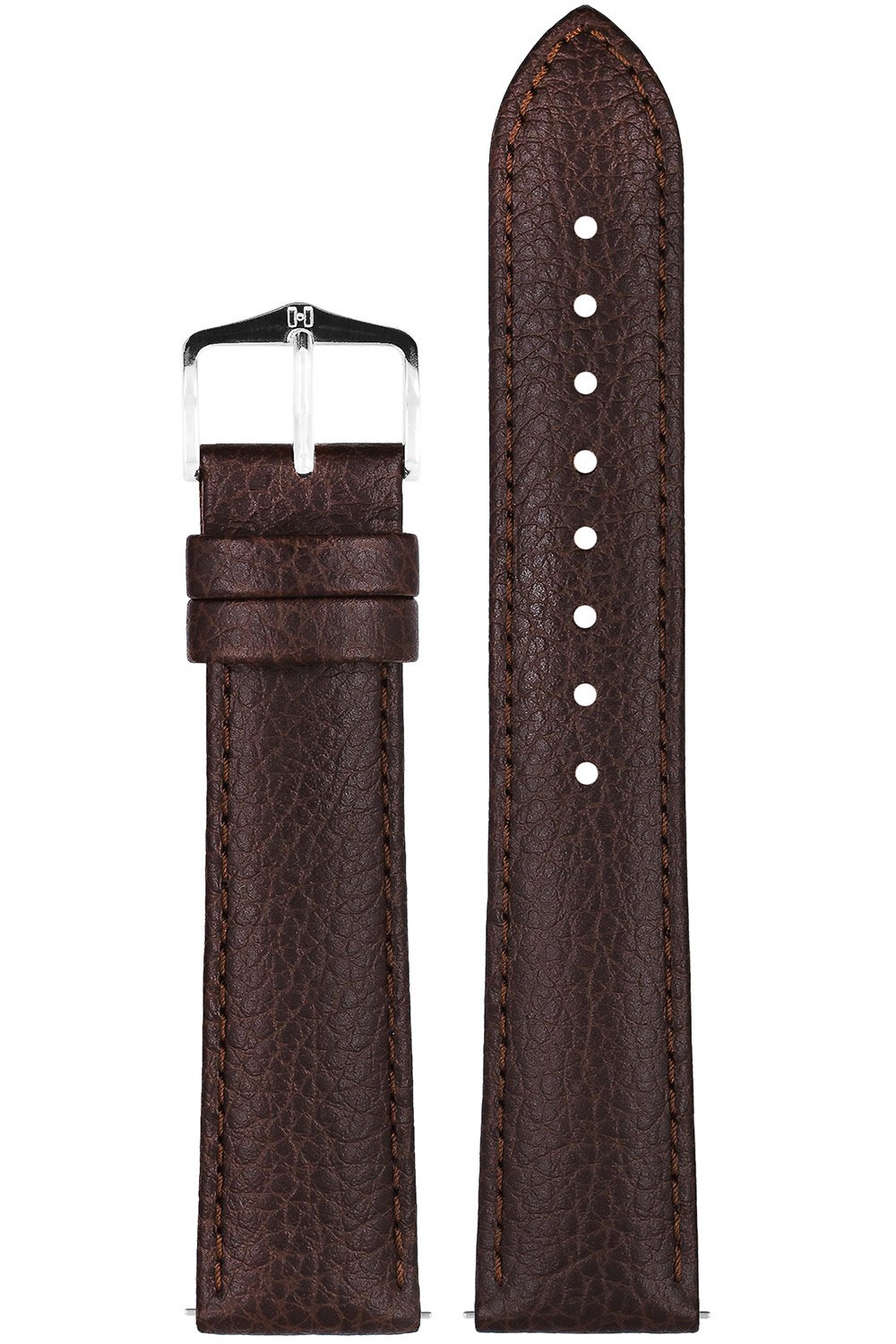 Hirsch 01502010-2-20 Uhrenarmband Kansas L 20 mm Leder Braun