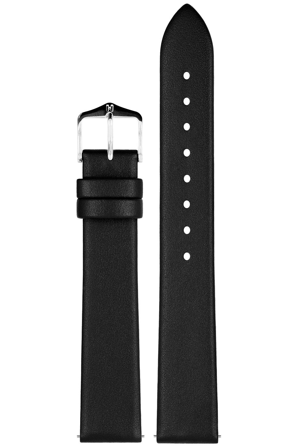 Hirsch 03702050-2-18 Armband für Uhren Toronto L 18 mm Leder Schwarz