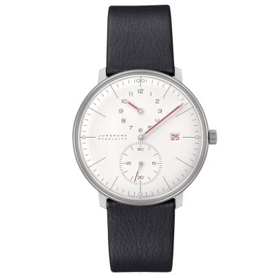 Junghans max bill Men's Watch Regulator Bauhaus with Leather Strap 027/ ...