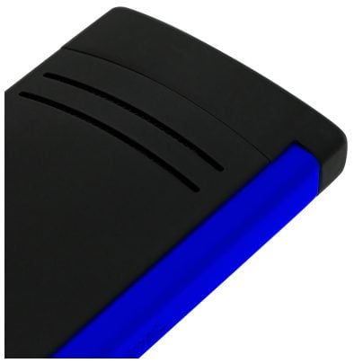 S.T. Dupont Feuerzeug Maxijet Fluo Schwarz/blau 020171 • Uhrcenter