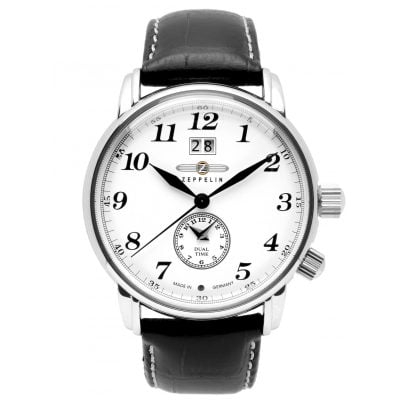 Zeppelin Uhr 7644 1 LZ 127 Dual Time Herrenuhr NEU