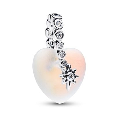 Pandora Dangle Charm Silver Shooting Star & Heart • uhrcenter