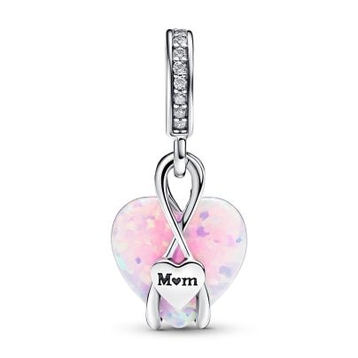 Pandora Dangle Charm Mum Opalescent Heart 793202C01
